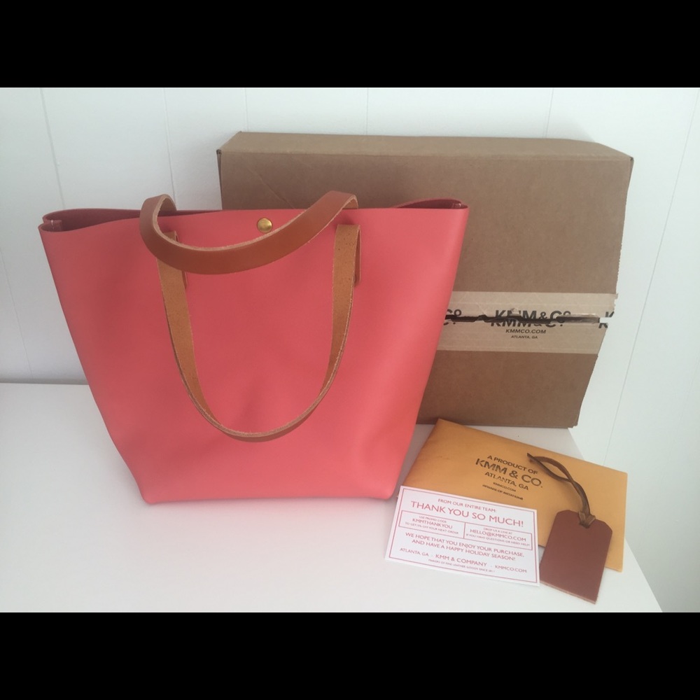 KMM & Co. Coral Pink Tote